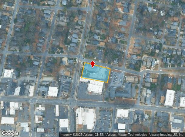 1320 The Plz, Charlotte, NC Parcel Map