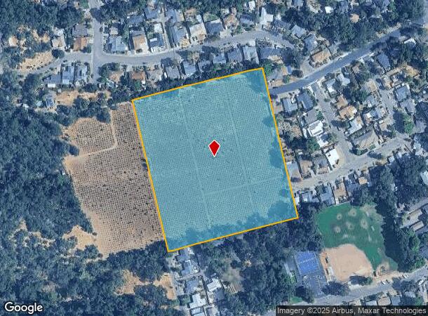 Foothill Blvd, Cloverdale, CA Parcel Map