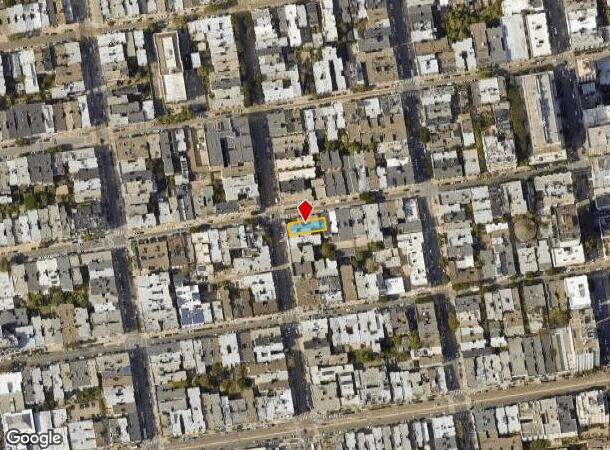  1485 Clay St, San Francisco, CA Parcel Map