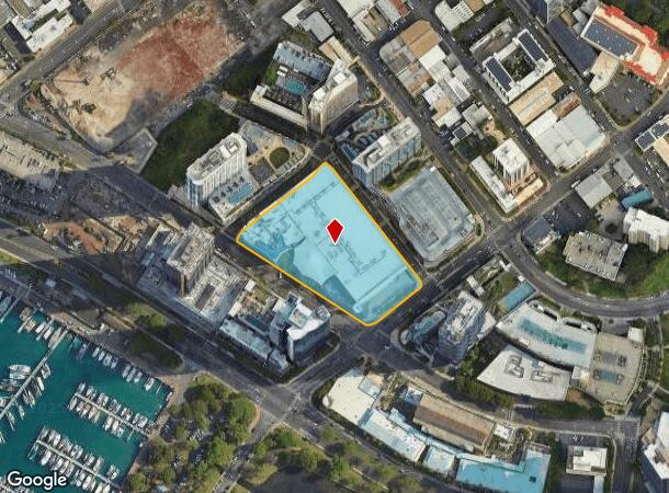 1001 Queen St, Honolulu, HI Parcel Map