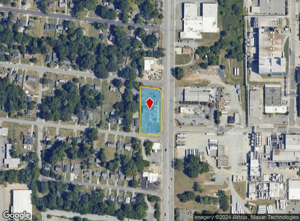  2300 S Elm Eugene St, Greensboro, NC Parcel Map