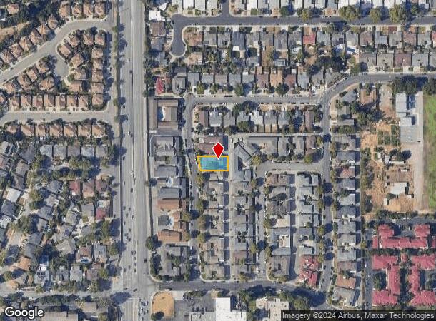  891 Burbank Dr, Santa Clara, CA Parcel Map