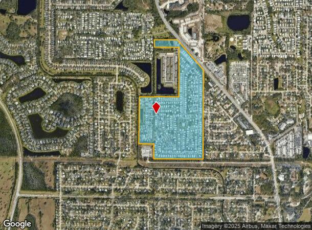  1 Downing Dr, Port Orange, FL Parcel Map