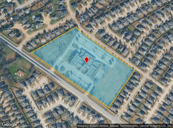  1261 S Main St, Mansfield, TX Parcel Map