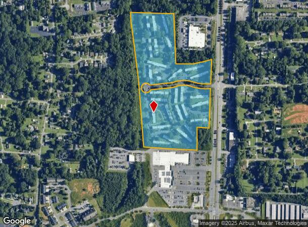  1710 Franciscan Ter, Winston Salem, NC Parcel Map