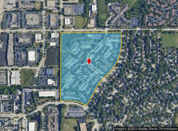  1647 Westminster Dr, Naperville, IL Parcel Map