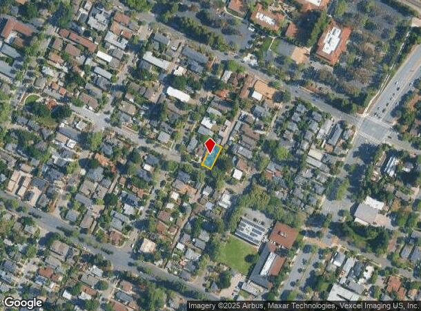 1356 W Dana St, Mountain View, CA Parcel Map