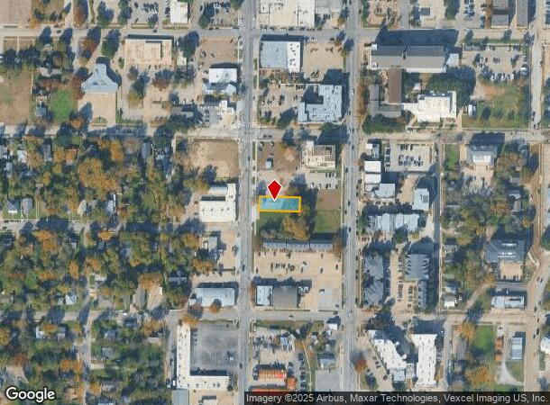 317 S Elm St, Denton, TX Parcel Map