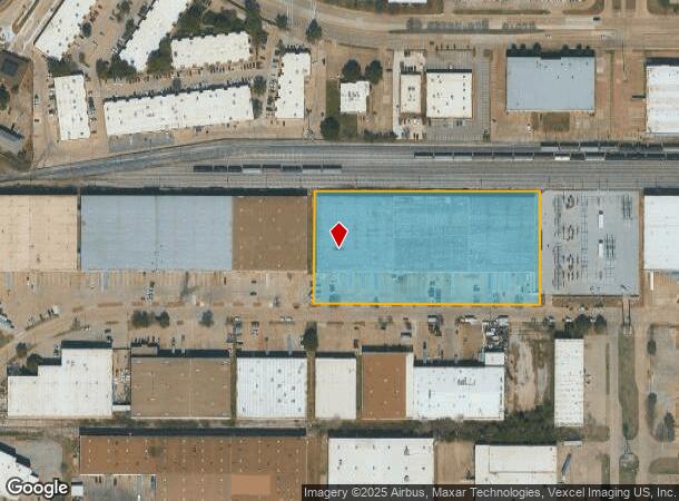  2101 Exchange Dr, Arlington, TX Parcel Map