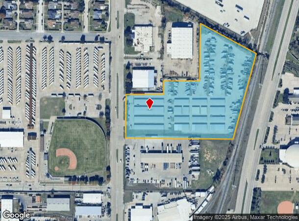  1350 N 1St St, Garland, TX Parcel Map