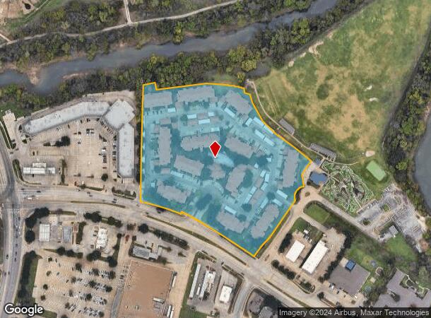  1101 Ne Green Oaks Blvd, Arlington, TX Parcel Map