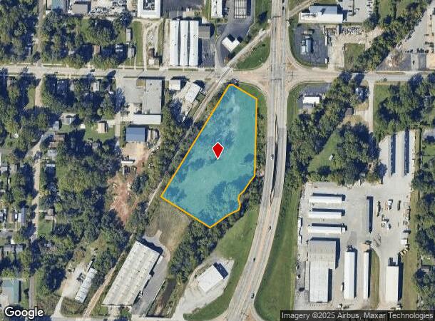  1610 W Walnut St, Springfield, MO Parcel Map