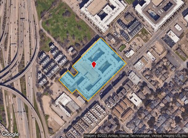1707 N Hall St, Dallas, TX Parcel Map