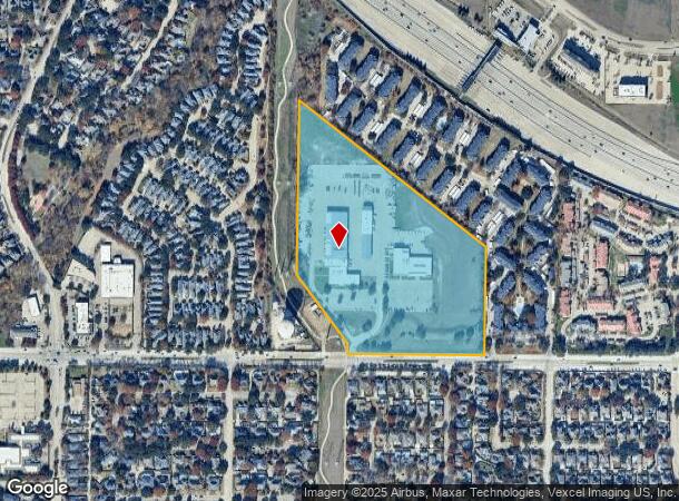  7309 Frankford Rd, Dallas, TX Parcel Map