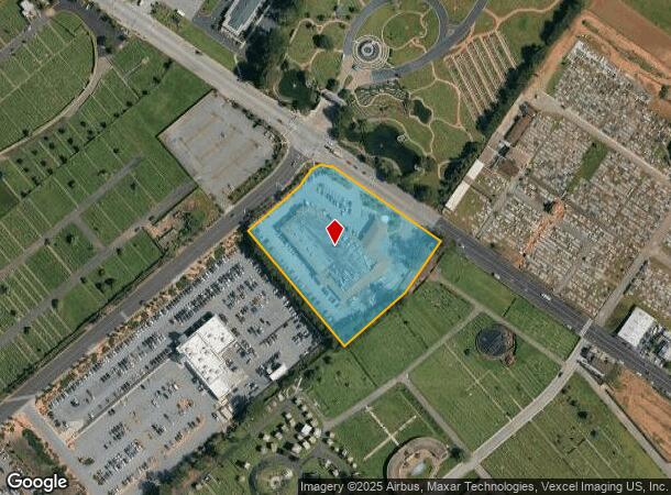  1700 Hillside Blvd, Colma, CA Parcel Map