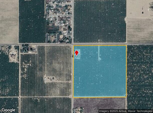  14032 S Hughes Ave, Caruthers, CA Parcel Map