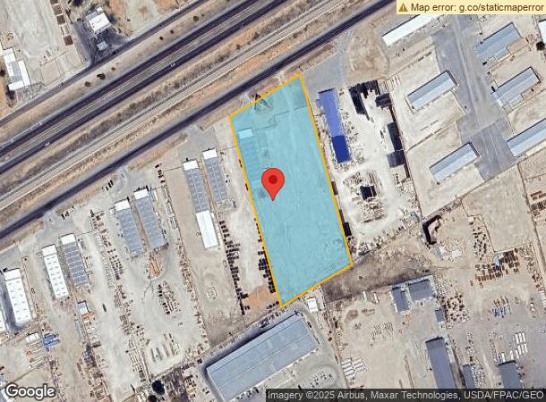  7611 W Industrial Ave, Midland, TX Parcel Map