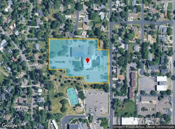  1755 Dover St, Lakewood, CO Parcel Map