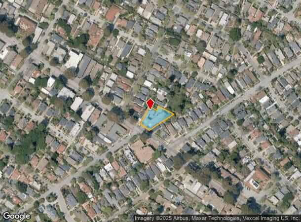 912 El Camino Real, Burlingame, CA Parcel Map