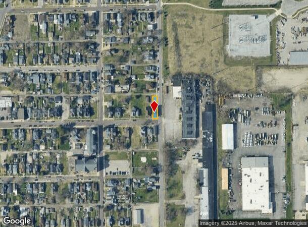  1201 Dunham St, South Bend, IN Parcel Map