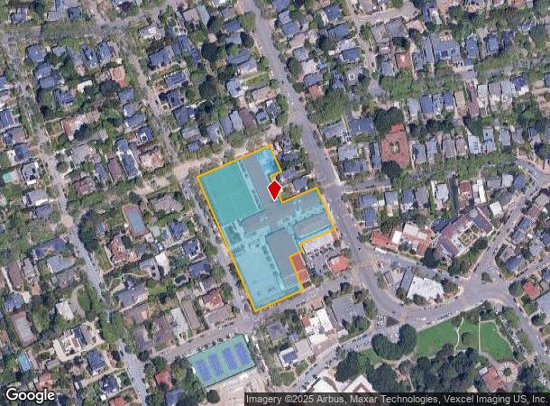  Oakland Ave, Piedmont, CA Parcel Map