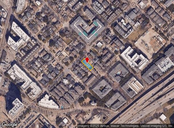  2612 Thomas Ave, Dallas, TX Parcel Map