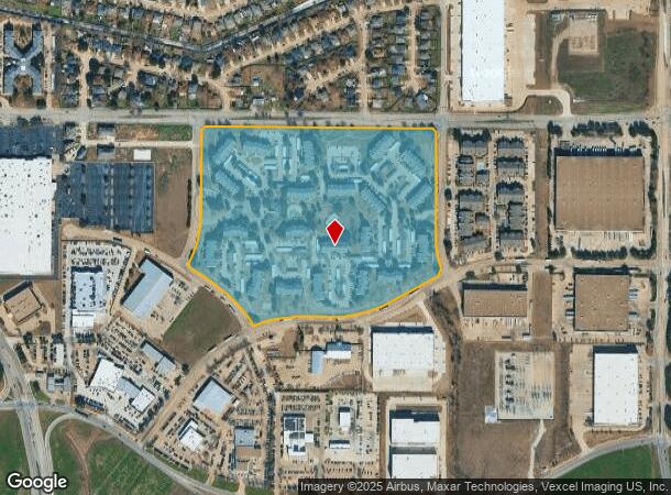 1500 E Arbrook Blvd, Arlington, TX Parcel Map