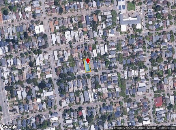 1625 Woolsey St, Berkeley, CA Parcel Map