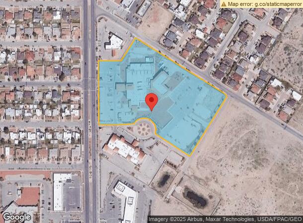  1416 George Dieter Dr, El Paso, TX Parcel Map