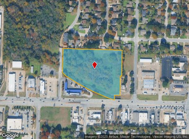 W University Dr, Denton, TX Parcel Map