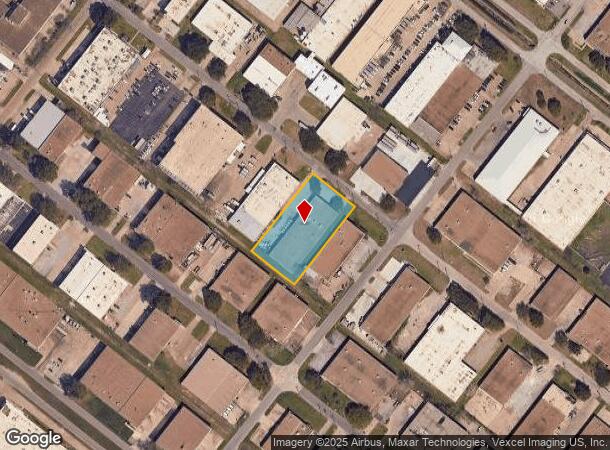  8911 Directors Row, Dallas, TX Parcel Map