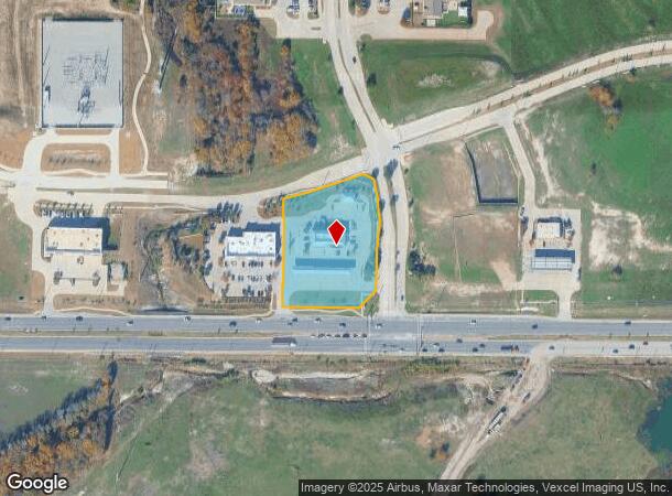  1411 E University Dr, Prosper, TX Parcel Map