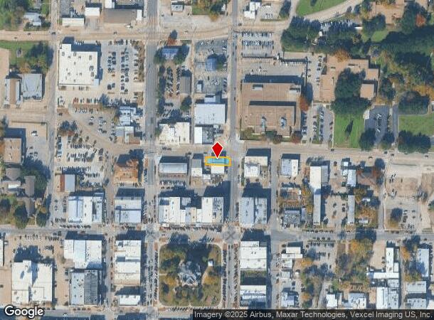 225 N Locust St, Denton, TX Parcel Map