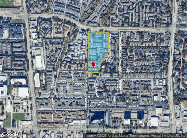 5704 Spring Valley Rd, Dallas, TX Parcel Map