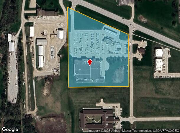  1700 E Washington St, Mount Pleasant, IA Parcel Map