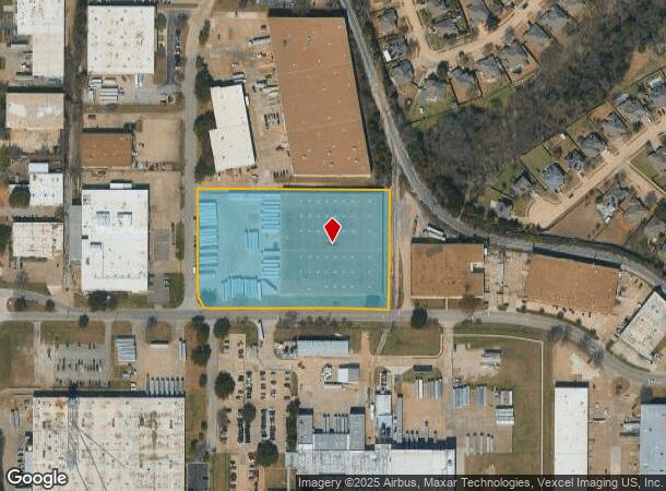 1305 E H Ave, Arlington, TX Parcel Map