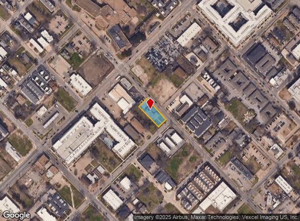  1607 N Carroll Ave, Dallas, TX Parcel Map