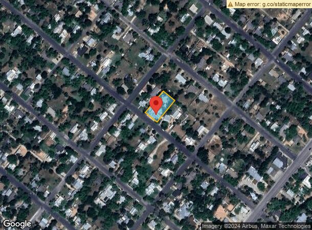  110 W Hackberry St, Fredericksburg, TX Parcel Map