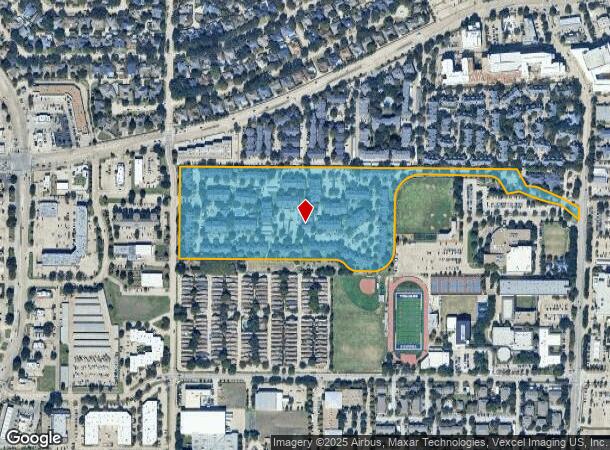 17200 Westgrove Dr, Addison, TX Parcel Map