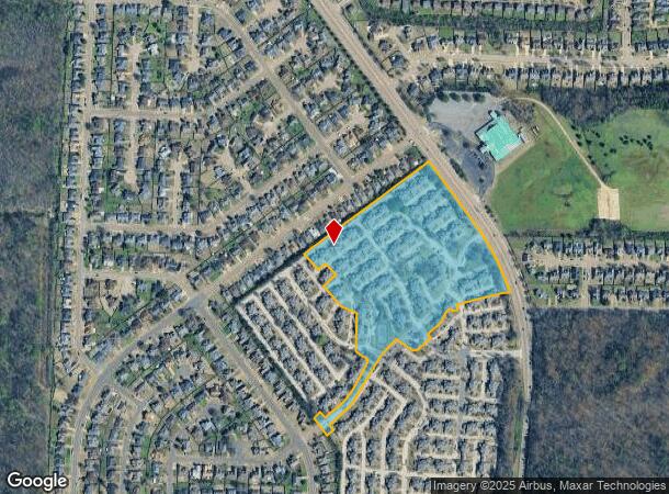 1571 N Houston Levee Rd, Cordova, TN Parcel Map