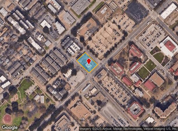 3811 Live Oak St, Dallas, TX Parcel Map