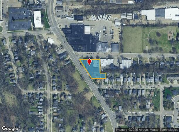  2129 Portage St, Kalamazoo, MI Parcel Map