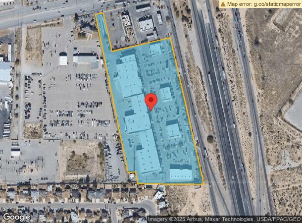  6351 S Desert Blvd, El Paso, TX Parcel Map