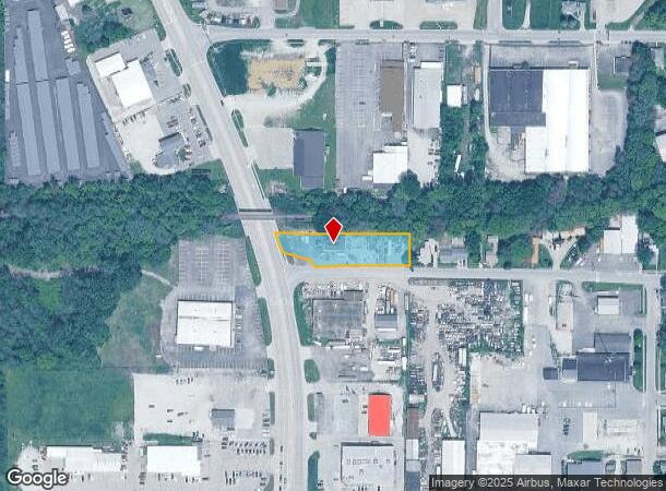  206 Spring St, New Castle, IN Parcel Map