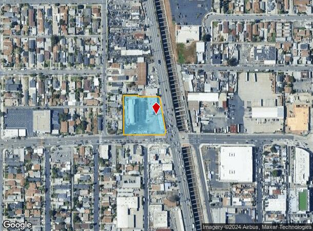  7831 S Alameda St, Los Angeles, CA Parcel Map