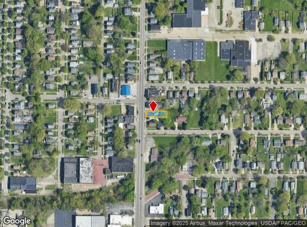  883 Brown St, Akron, OH Parcel Map