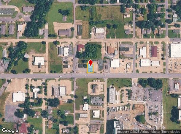 3616 W Okmulgee St, Muskogee, OK Parcel Map