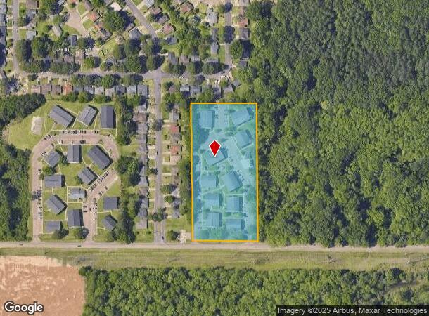  1390 Forest Ave, Jackson, MS Parcel Map