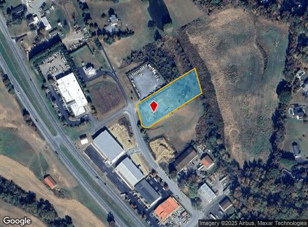 7645 Meadow Run Ln, Owings, MD Parcel Map