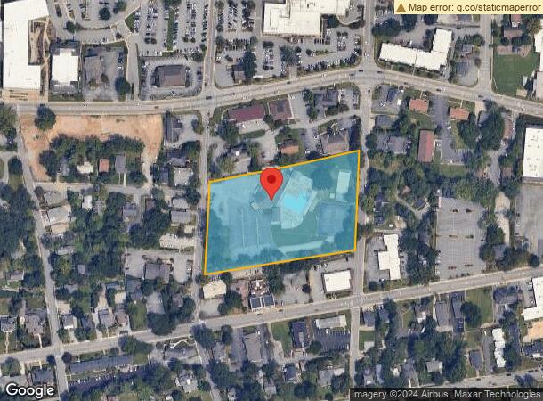  546 N Justice St, Hendersonville, NC Parcel Map